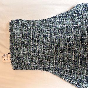 Zara KNIT TEXTURED TOP  BLUE / GREEN - REF 9874/018